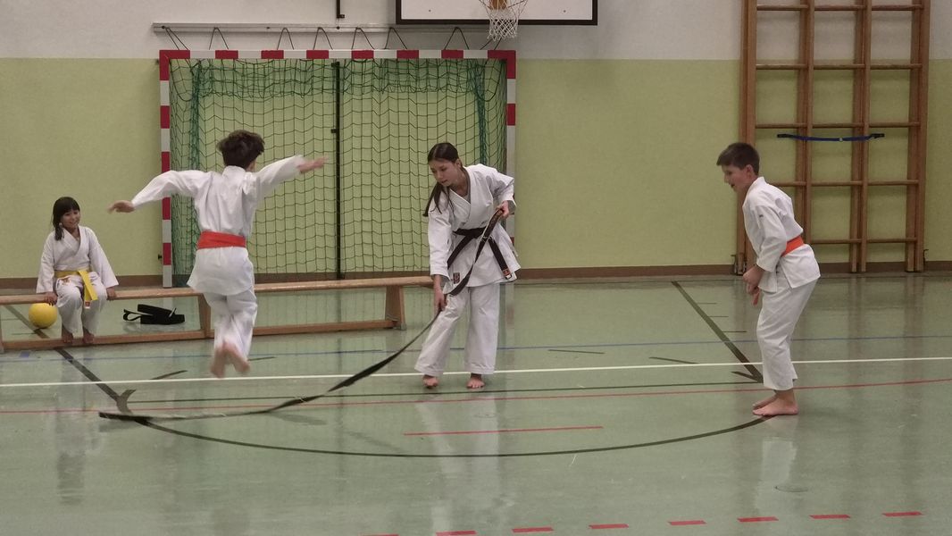 Training in der Turnhalle